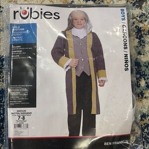 Rubie's Grey and Gold Theater Costume Set Benjamin Franklin